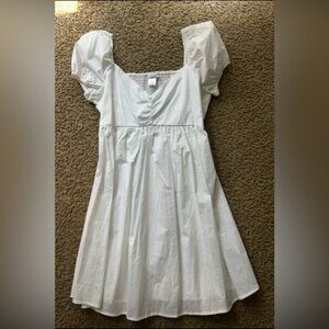 Rue21 Elegant White Puff Sleeve Dress